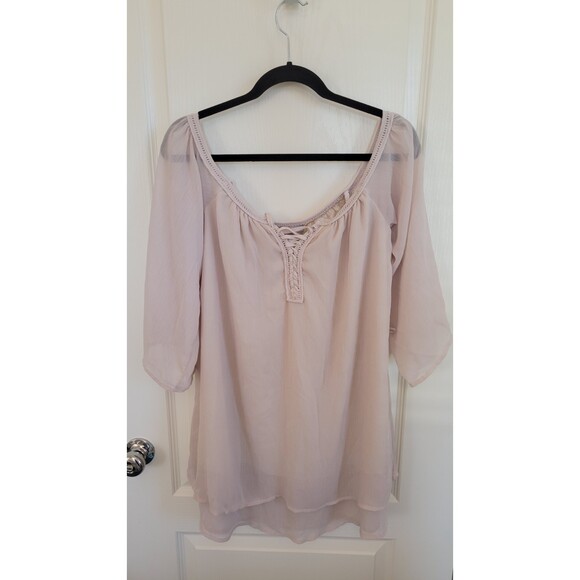 Purple Snow Tan Tunic - Picture 1 of 3